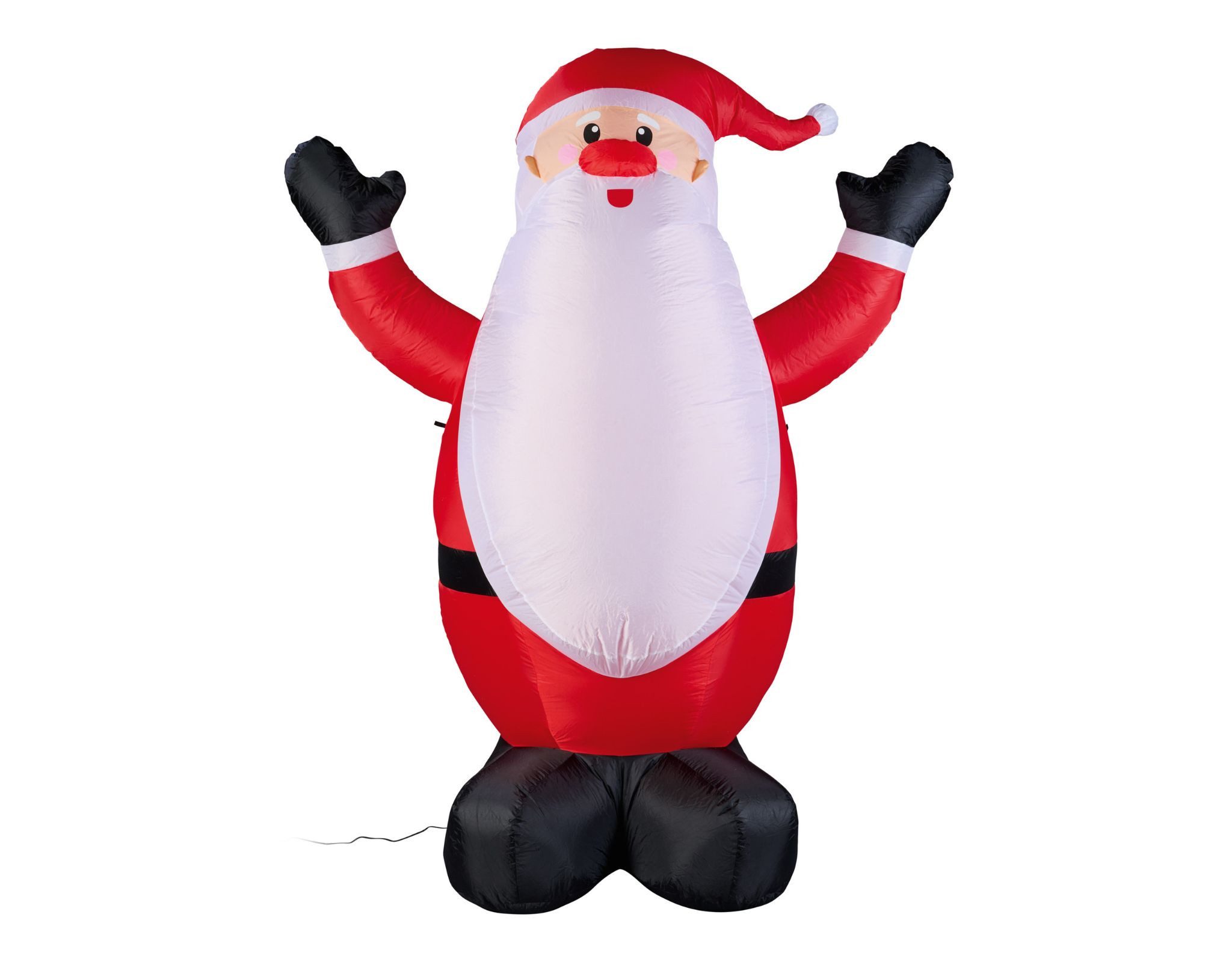 Livarno home Weihnachtsmann LED-Weihnachtsmann XXL Weihnachtsfigur selbsaufblasend Höhe ca.2m, CE-Kennzeichnung