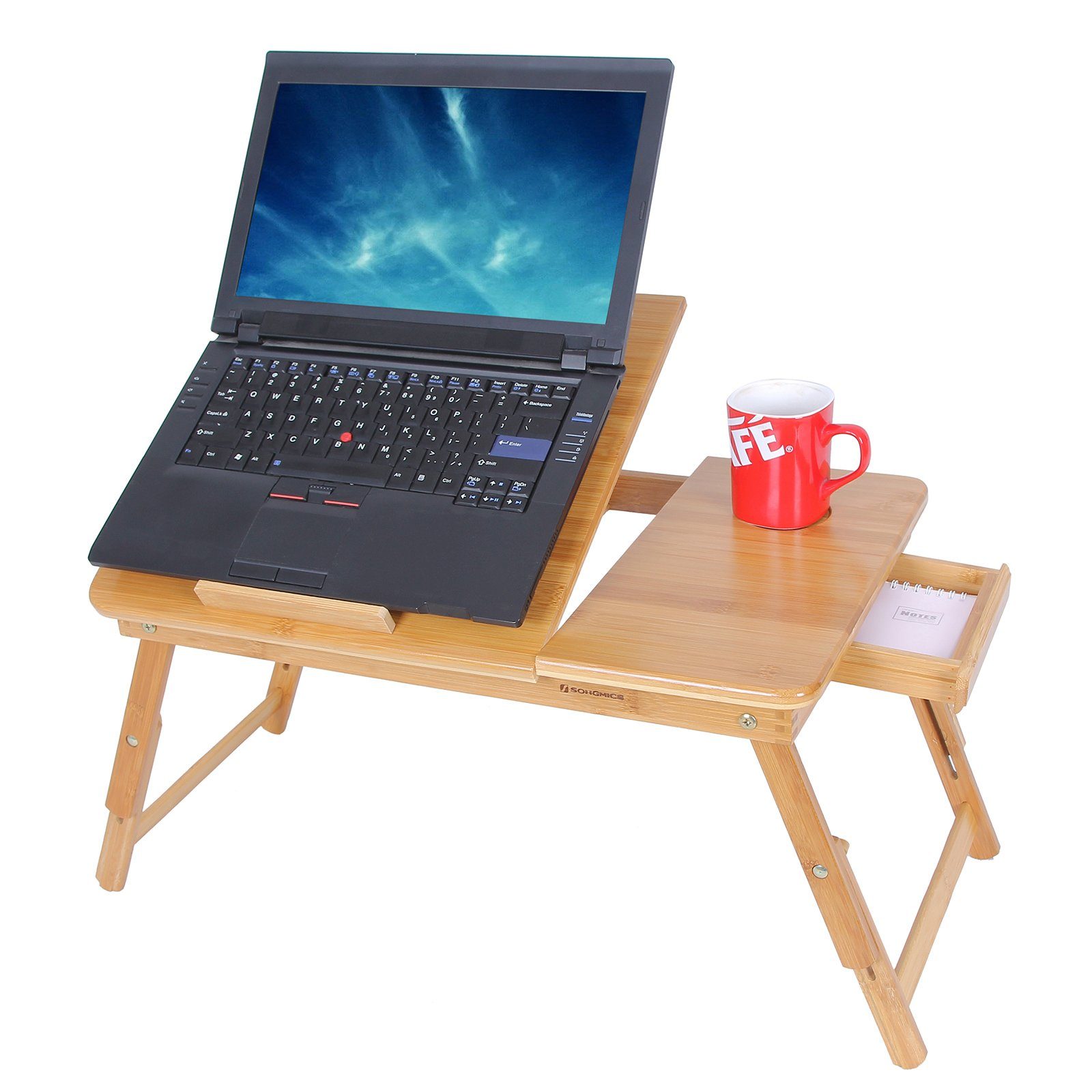 SONGMICS Laptoptisch, Laptoptisch Notebooktisch höhenverstellbar Faltbare günstig online kaufen