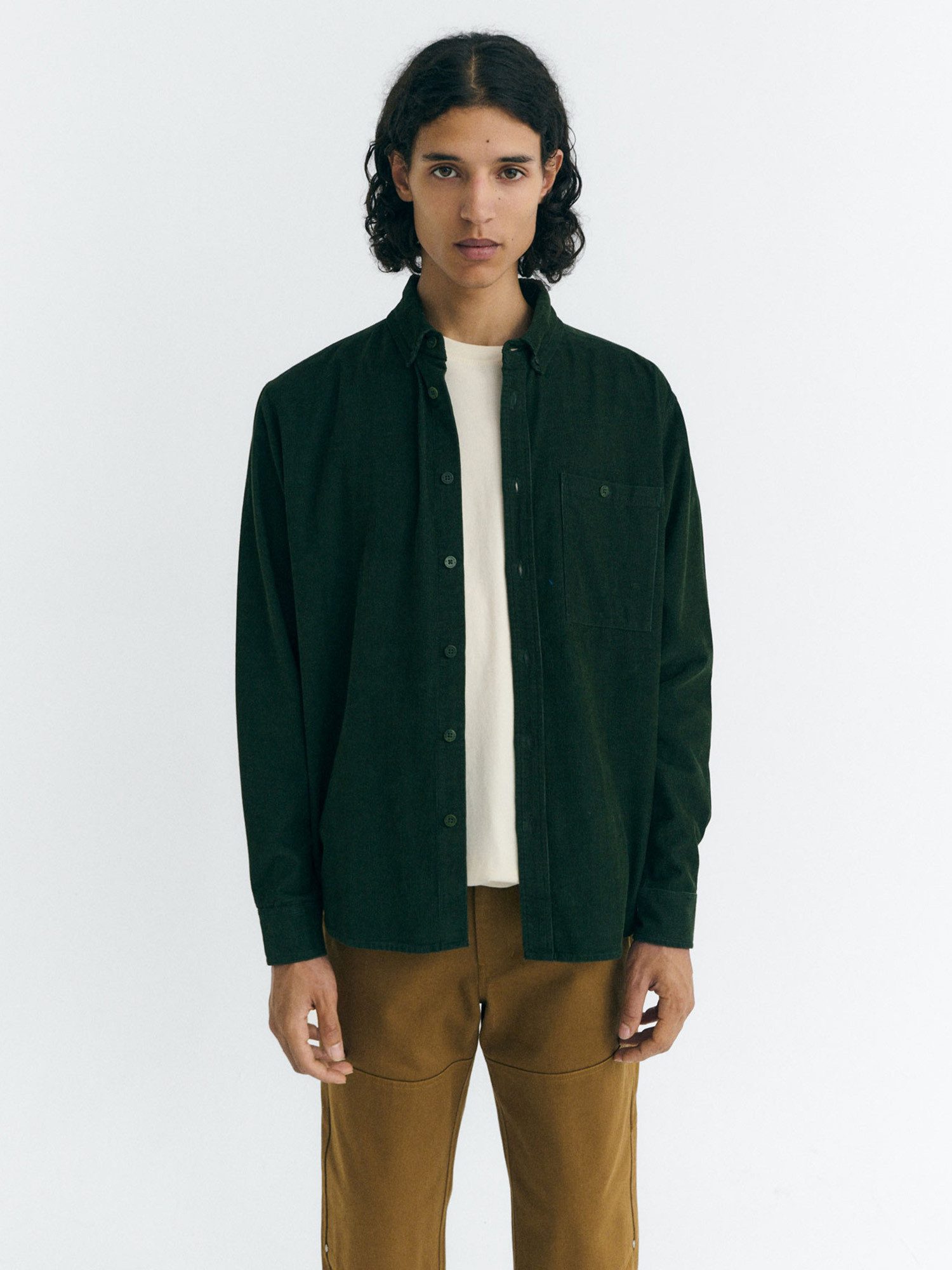 Thinking Mu Langarmhemd Corduroy Anto Shirt