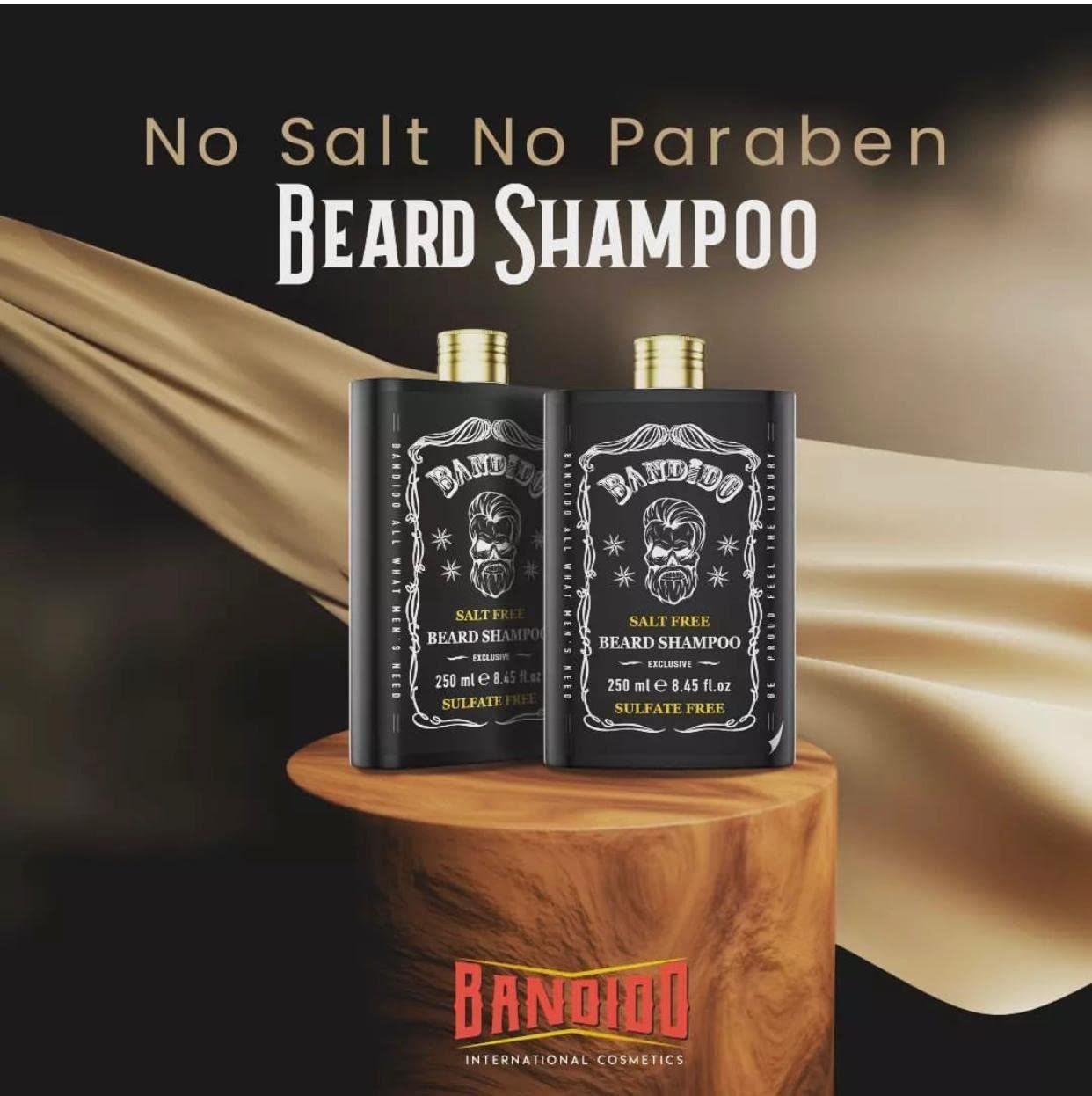 Bandido Bartshampoo Bartshampoo Cosmetics 250ml Shampoo Bartpflege Beard Bandido