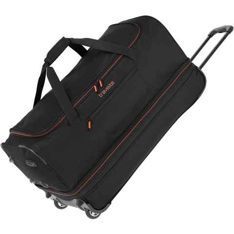 travelite Reisetasche Basics, 70 cm, Duffle Bag Sporttasche mit Trolleyfunktion und Volumenerweiterung