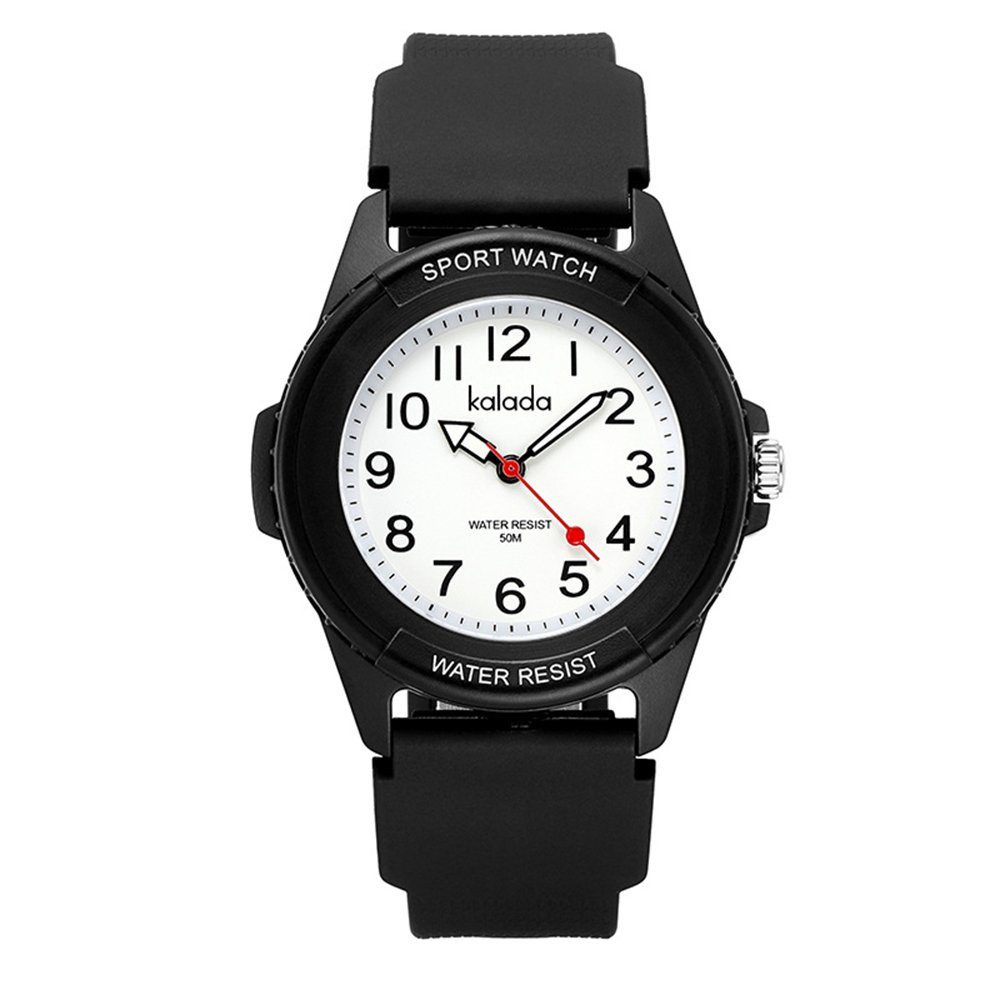 GelldG Sportliche Armbanduhr, Quarz Uhr, Uhr, Armbanduhr mit Nachtlicht Smartwatch