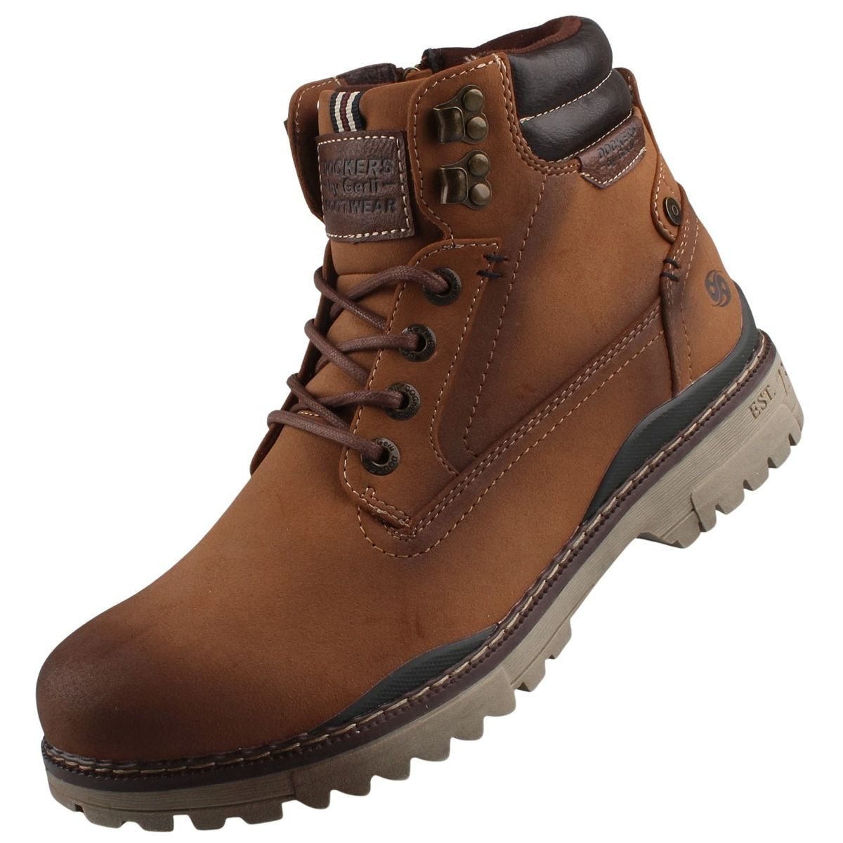 Dockers by Gerli 47LY101-620470 Stiefel Leicht gefütterter Herren-Schnürboot mit Wechselfußbett