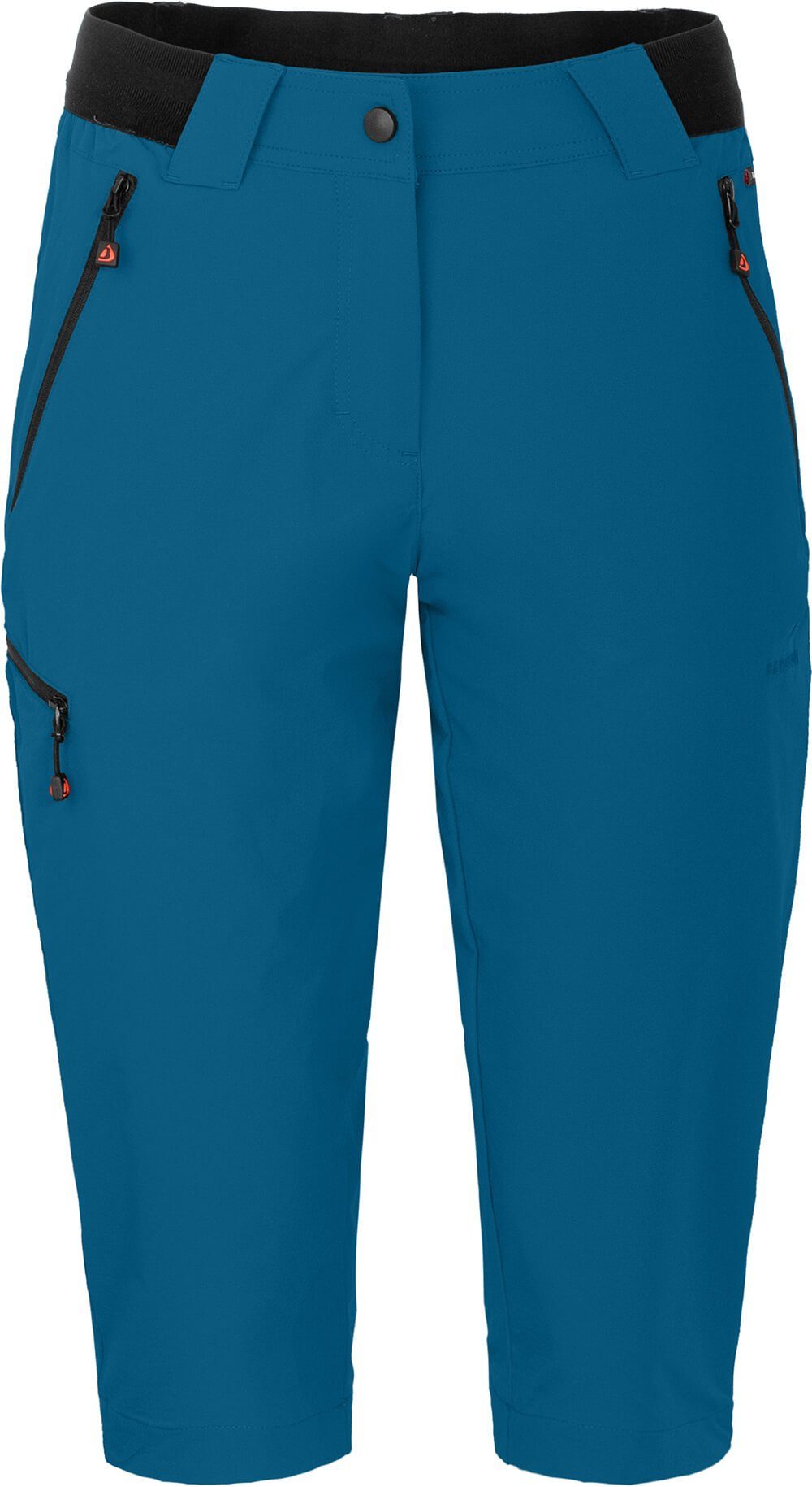Wanderhose, strpazierfähig, COMFORT Outdoorhose Capri 3/4 VIDAA blau Normalgrößen, (slim) leicht, Bergson Damen Saphir