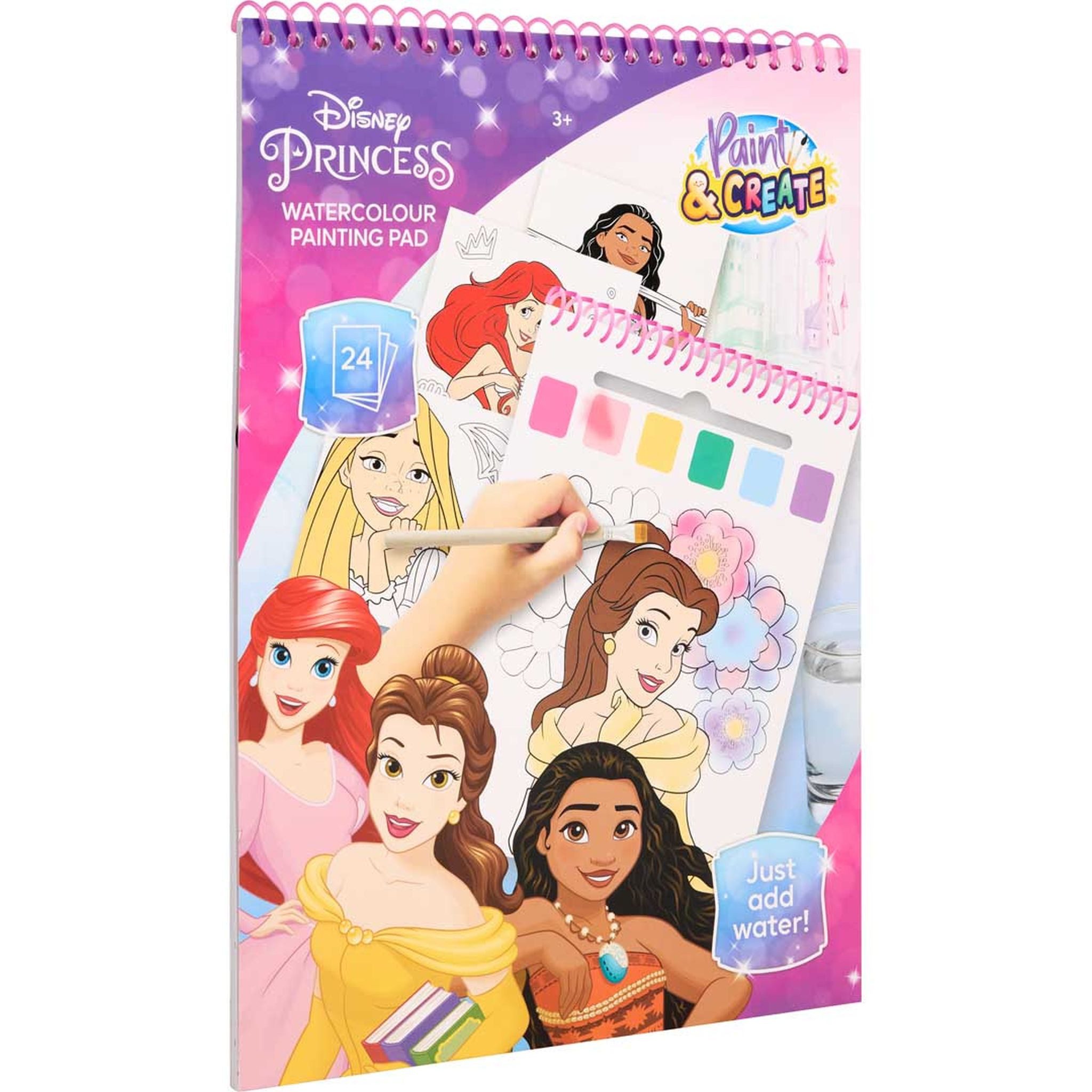 Canenco Malvorlage Canenco Disney Princess - Wasserfarben-Malbuch