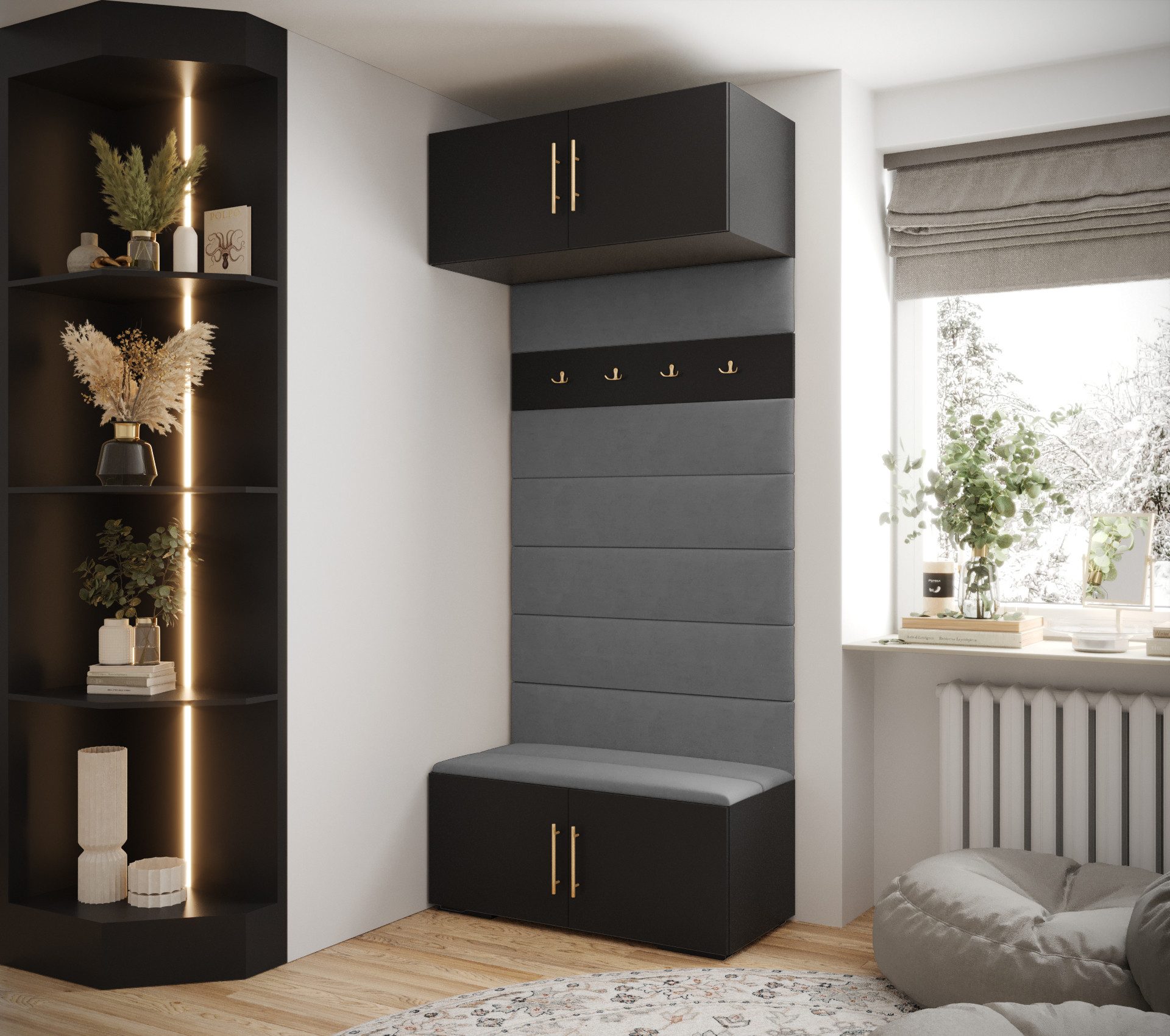 ABIKS MÖBEL Garderoben-Set Inova 3 Sitz, günstig online kaufen