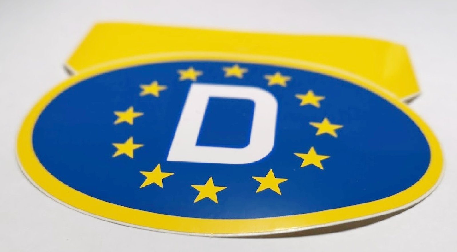Europa 12 cm Euro D-Schild hochglanz Deutschland D Schild Euro D Aufkleber HR 