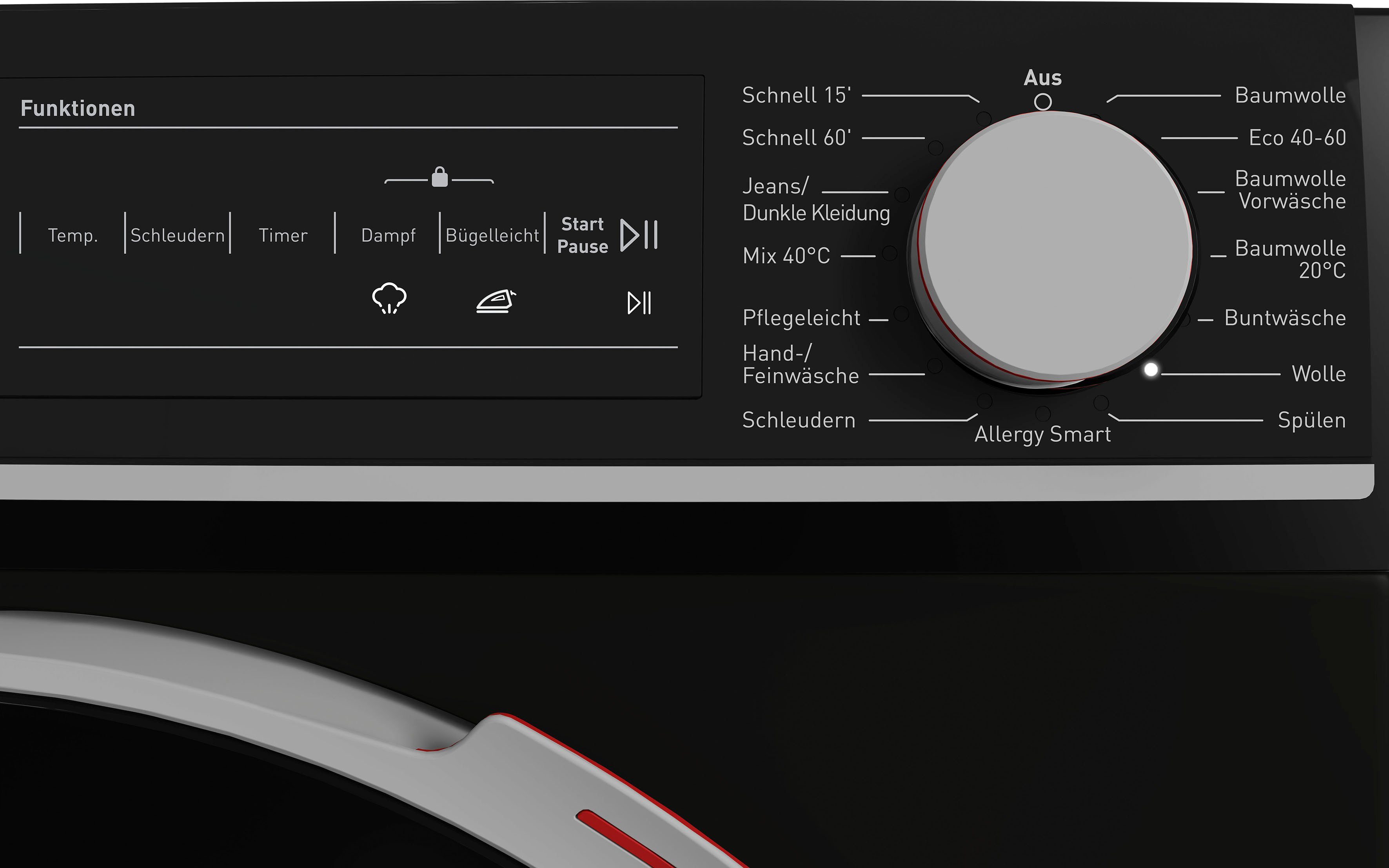 U/min Sharp ES-NFH714CBNA-DE, 7 kg, Waschmaschine 1400