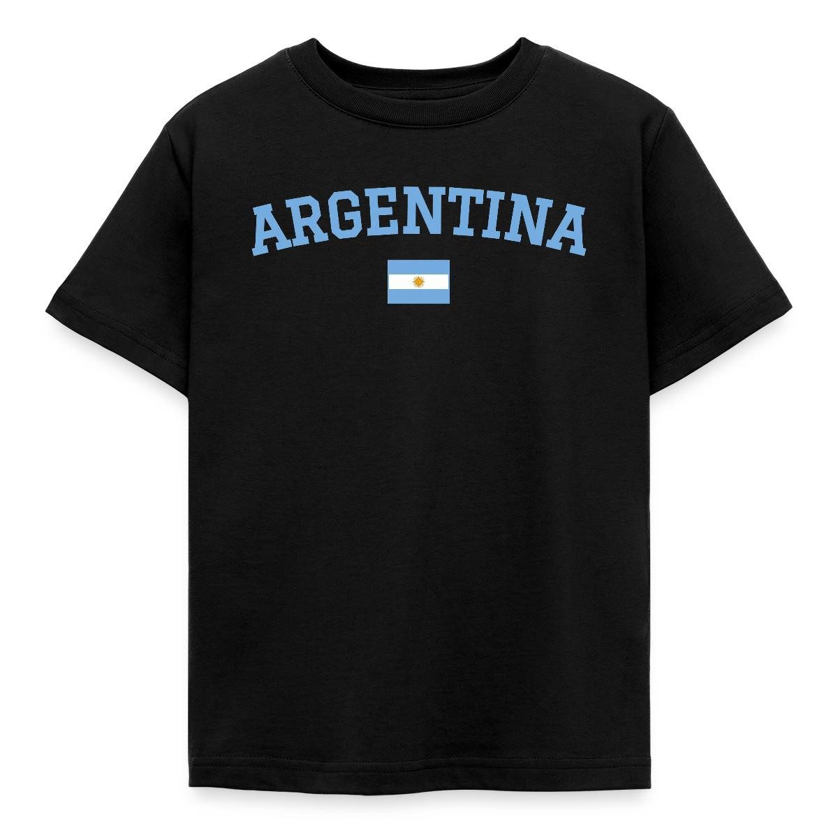 Spreadshirt T-Shirt Argentinien Flagge, Argentinien Fußball Kinder T-Shirt (1-tlg)