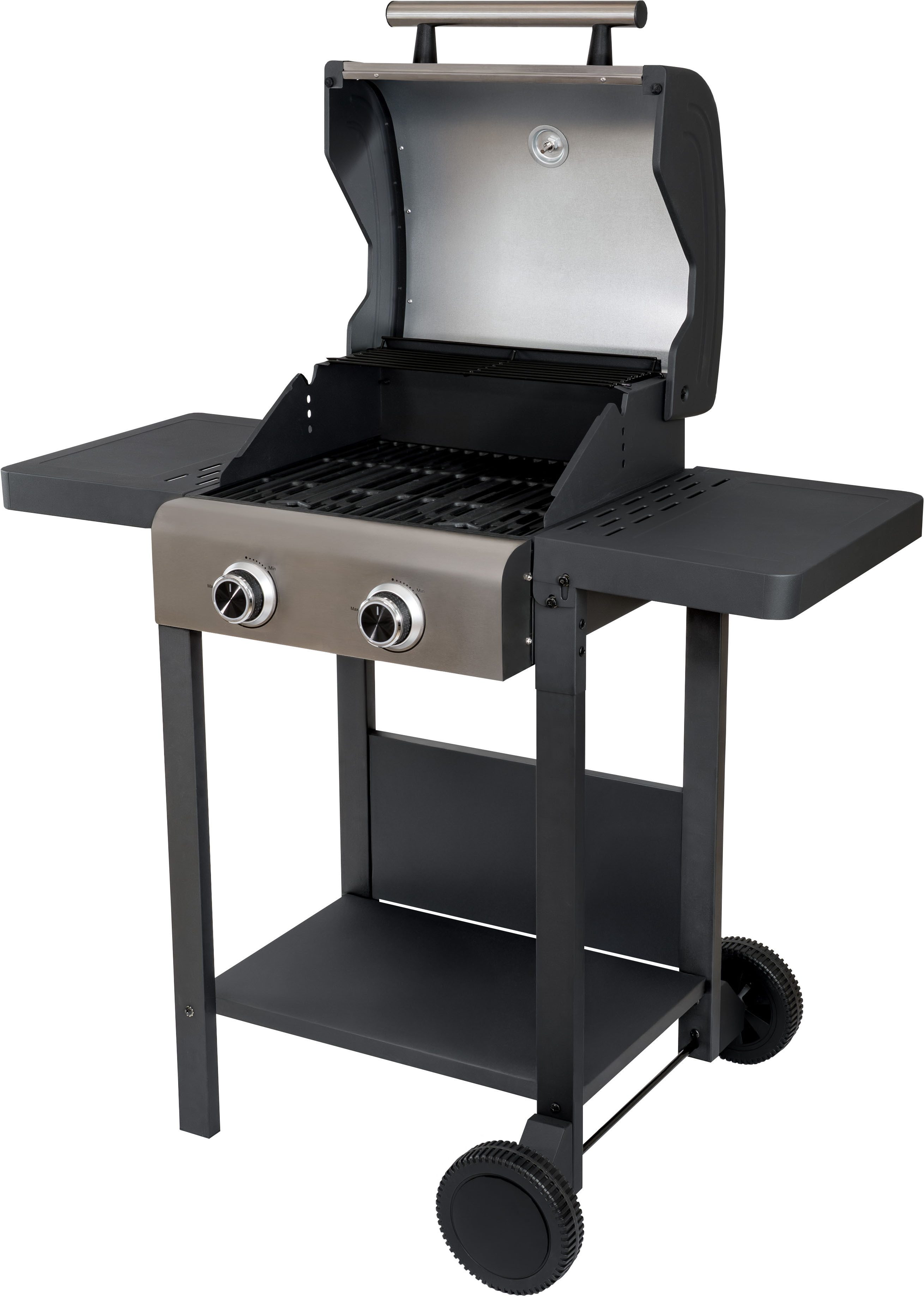 Unold Standgrill Barbecue Grillwagen Buddy, Grilltemperaturen von über 300 °C, Inkl. wasserabweisender Schutzhülle – Bild 2 von 3