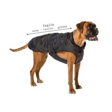Fashion Dog Hunderegenmantel Hunde-Regenmantel mit Fleecefutter - Schwarz