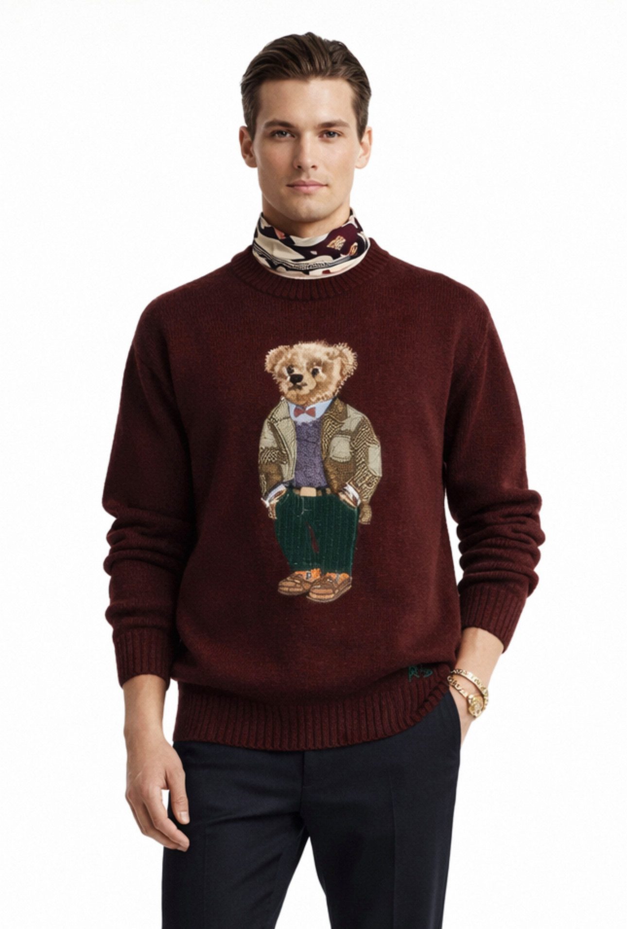 Polo Ralph Lauren Strickpullover Polo Bear Teddy Bär Strick Pullover Pulli Unisex L Sofortige Authentifizierung über das Ralph Lauren-System möglich