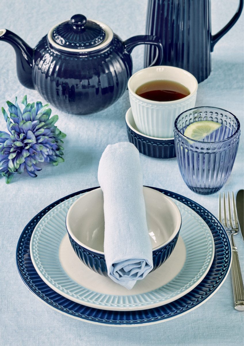 Greengate Tasse Alice Teetasse dark blue 0,4l, Steingut