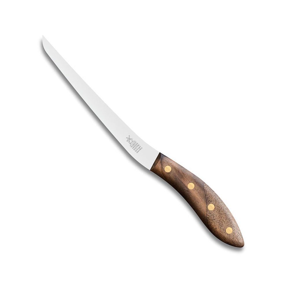 Windmühlenmesser Fischmesser SeaKnives Fischmesser Flexible 13 cm, Griff: Walnuss
