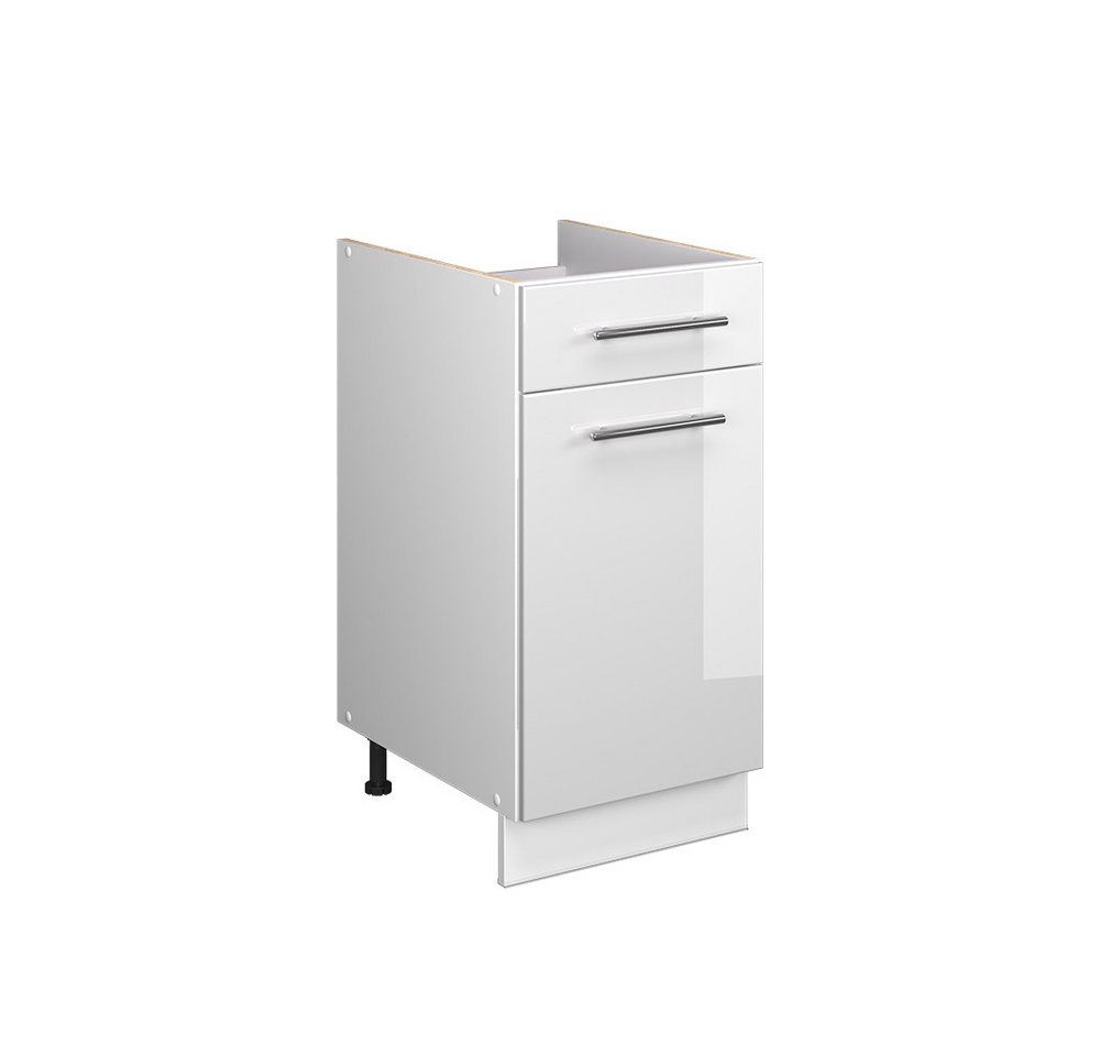 Vicco Unterschrank Fame-Line, Weiß Hochglanz/Weiß, 40 cm ohne Arbeitsplatte (1-St)