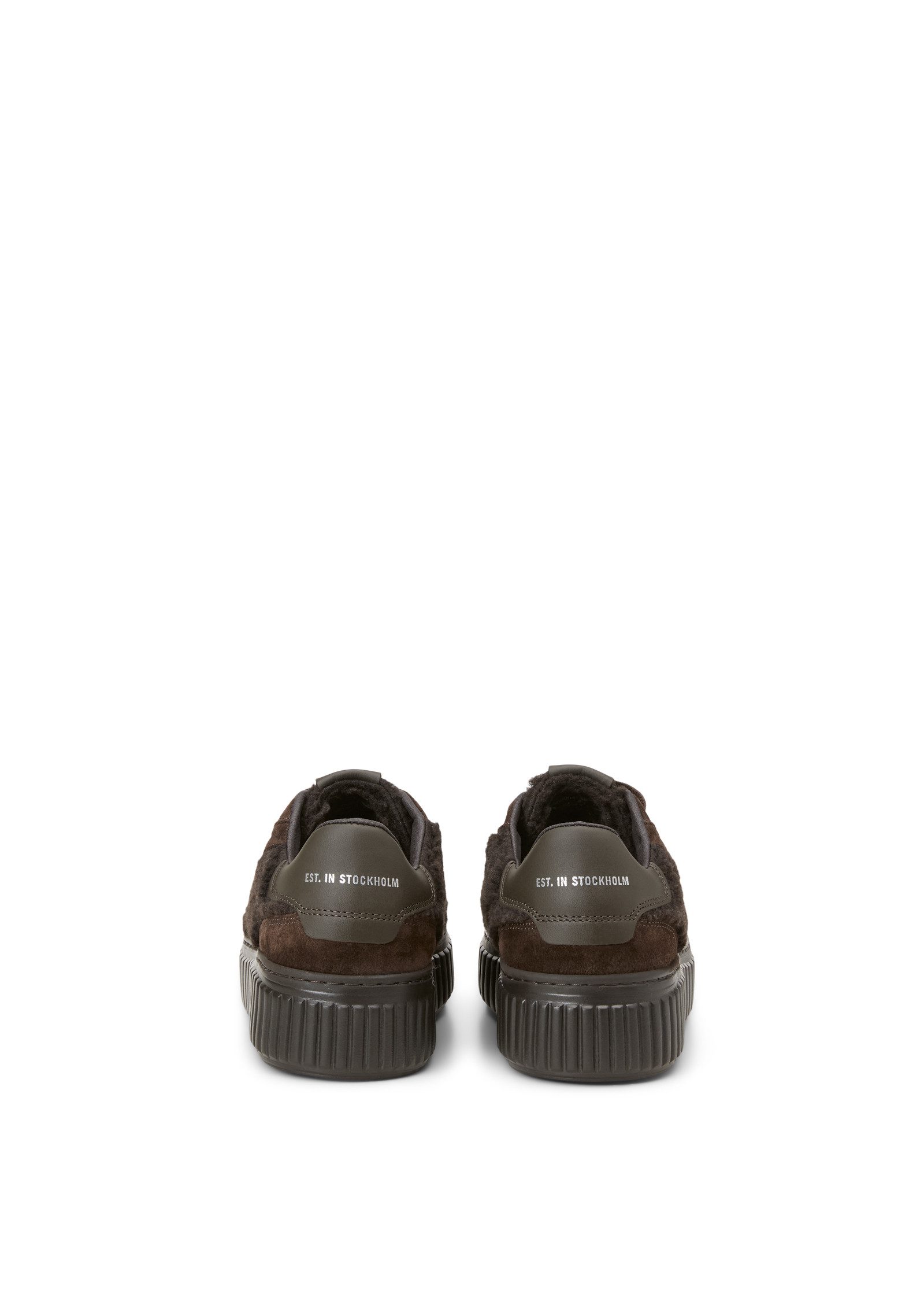 Marc O'Polo aus Teddyfell mit Echtleder-Details Sneaker – Bild 4 von 5