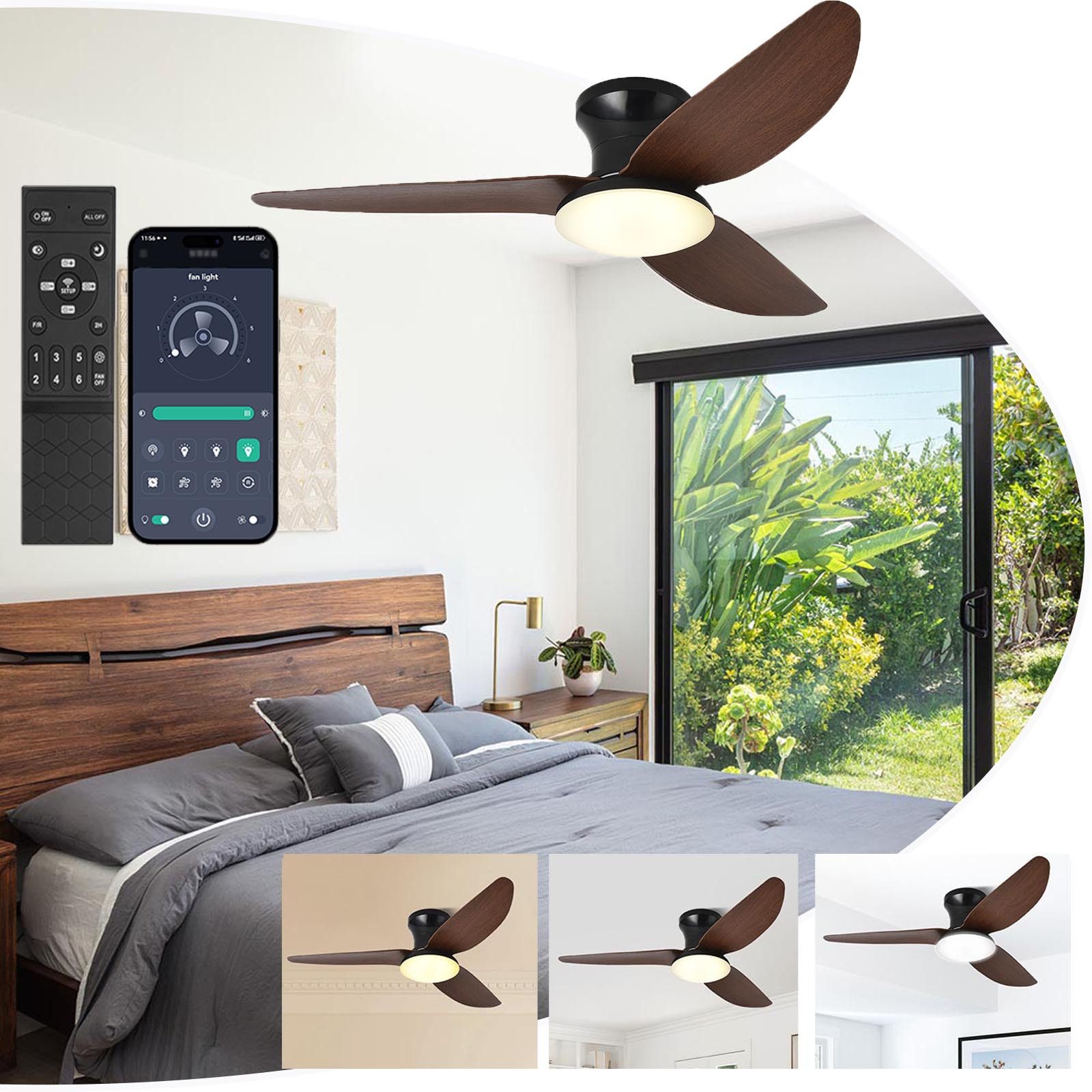 Jibenhome Deckenleuchte Deckenventilatoren mit Beleuchtung 99 günstig online kaufen