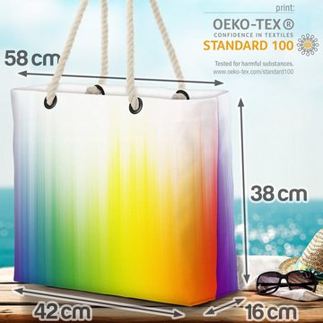 VOID Strandtasche (1-tlg), Regenbogen Farben Pride Wasserfarben Verlauf bunt Regenbogen Flagge p