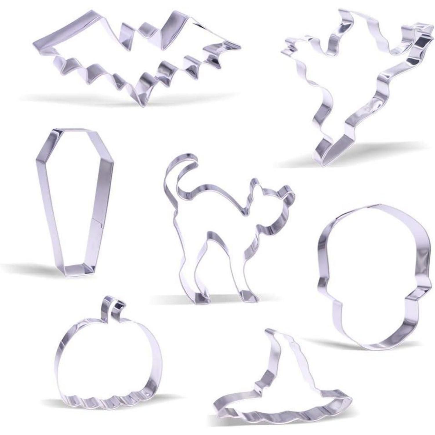 LuxusKollektion Ausstechform Groß Halloween Ausstechformen Set 7 Stück Geist Katze Schädel