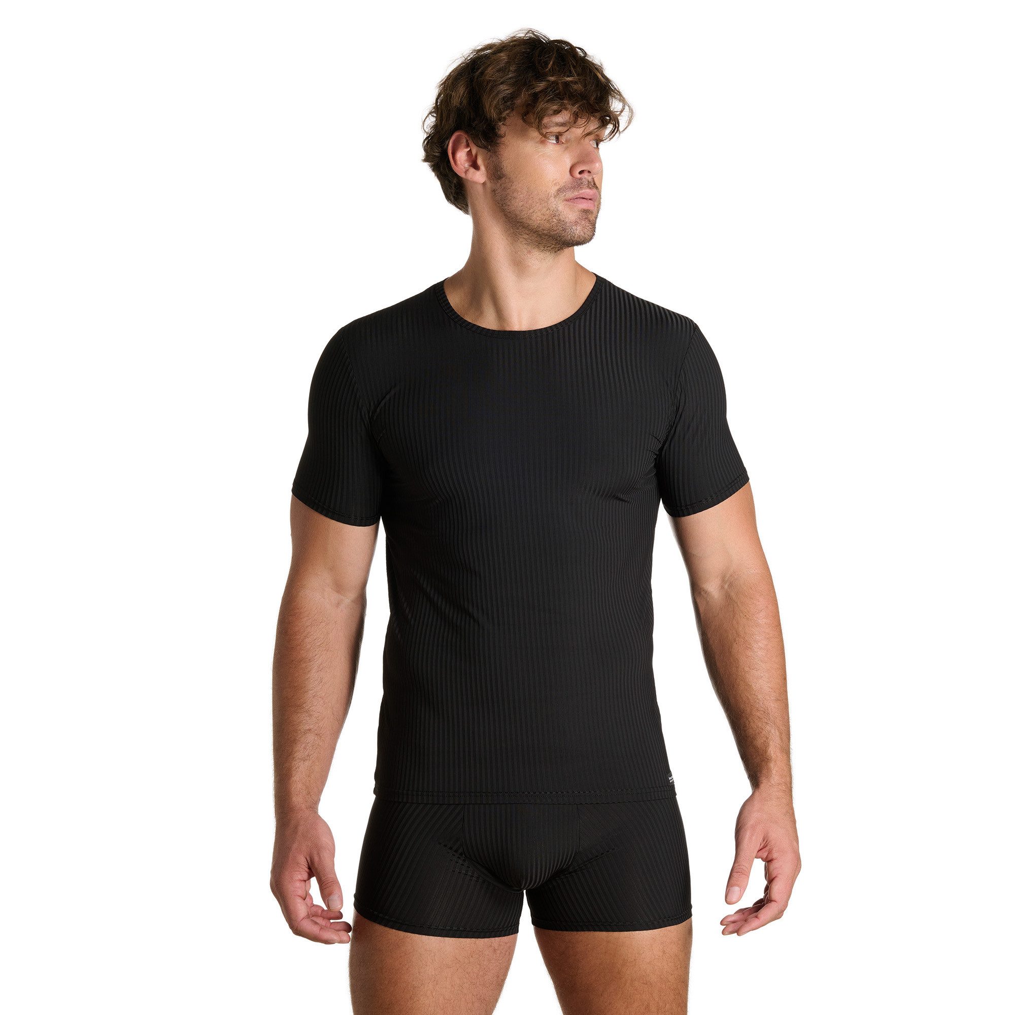 Bruno Banani Rundhalsshirt ANTISTRESS Kurzarm, Rundhalsausschnitt, Cotton-M günstig online kaufen