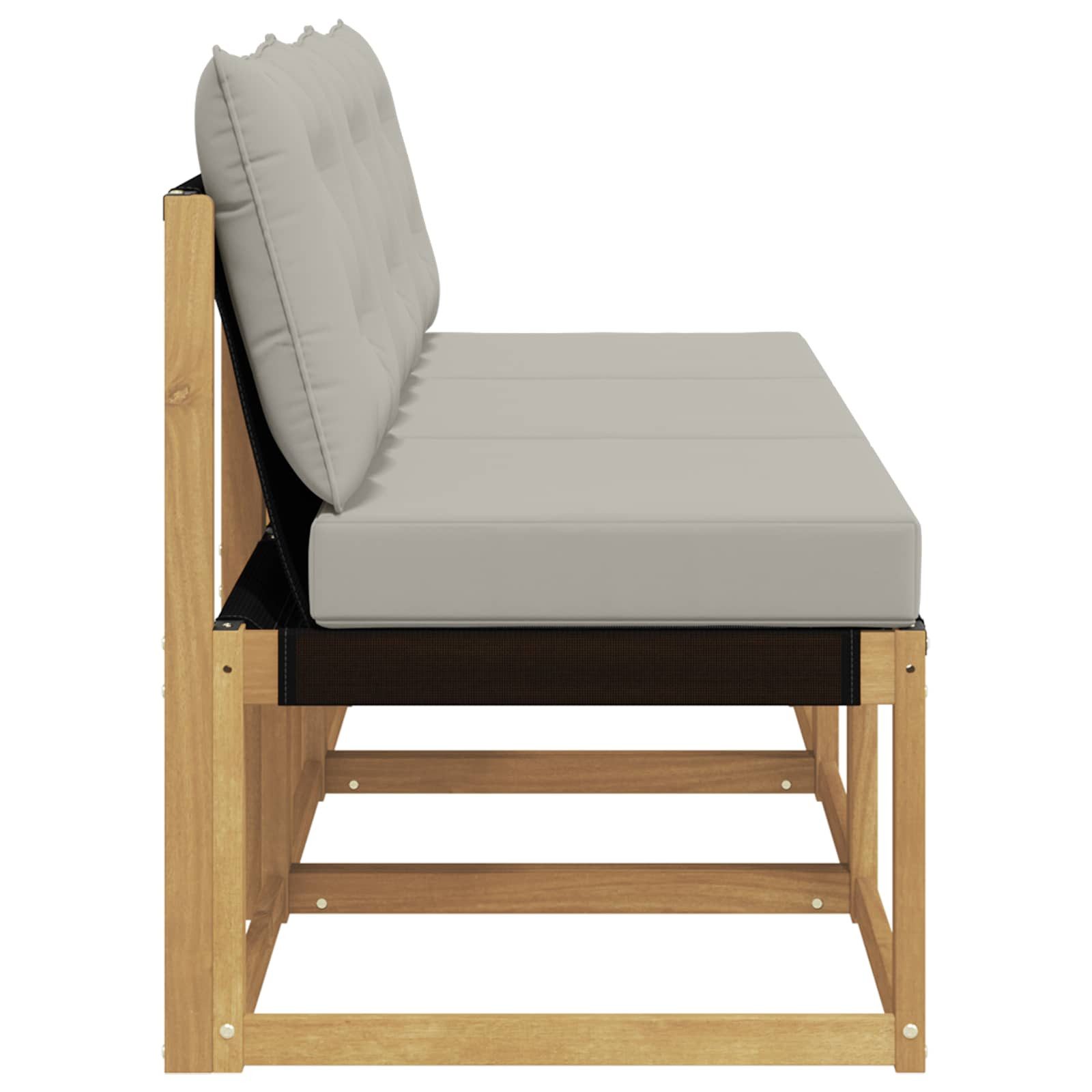 vidaXL Sofaelement 3 Stück Outdoor Mittelsofa (3 St)