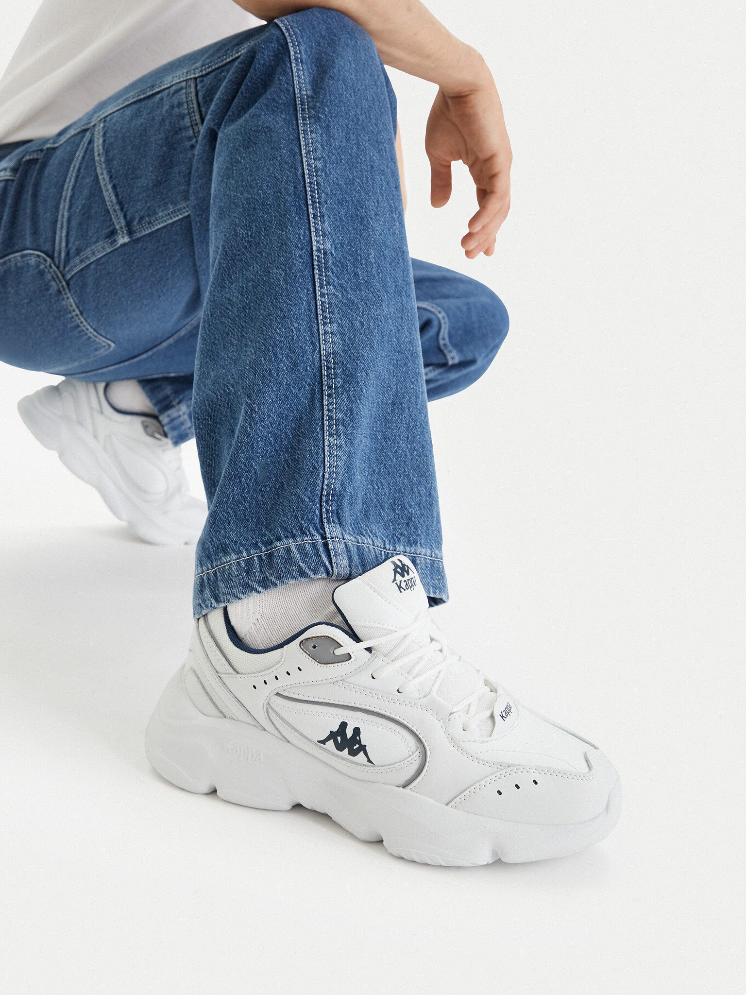 Kappa Kappa Herren-Sneakers Weiß KAPPA-CEO-MP40-241209YX Weiß Sneaker