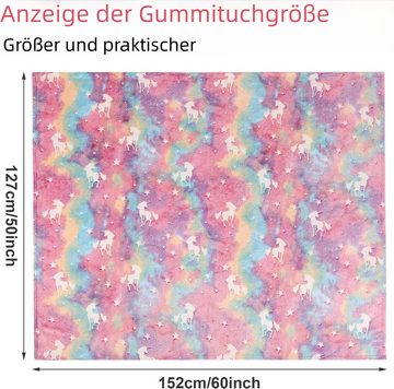 Kinderdecke Glow-in-the-Dark Decke Reversible Flanell, HEYHIPPO, Doppelseitige Flanell-Leuchtdecke Kinder