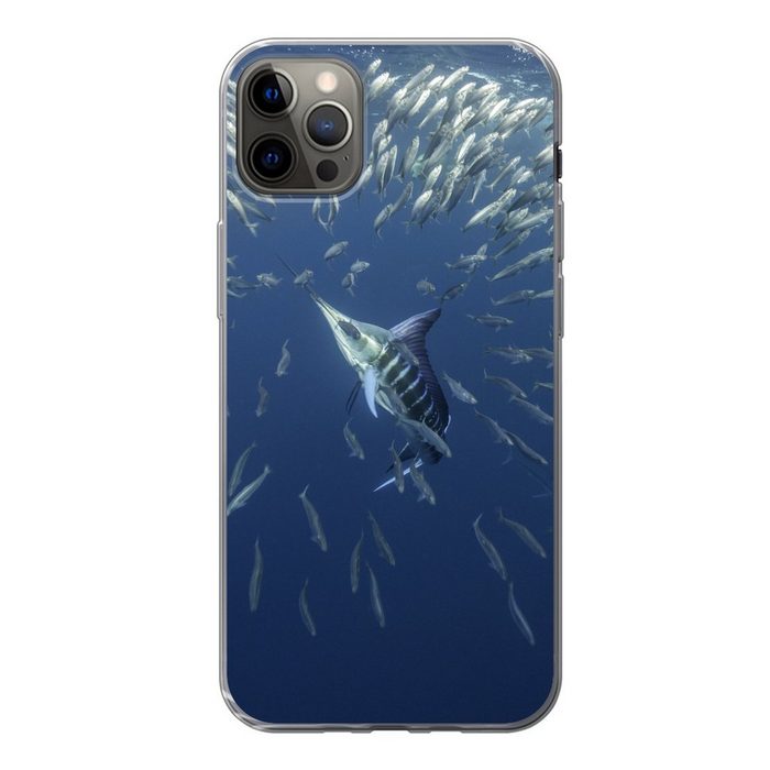 MuchoWow Handyhülle Fisch - Schwertfisch - Wasser Handyhülle Apple iPhone 13 Pro Max Smartphone-Bumper Print Handy