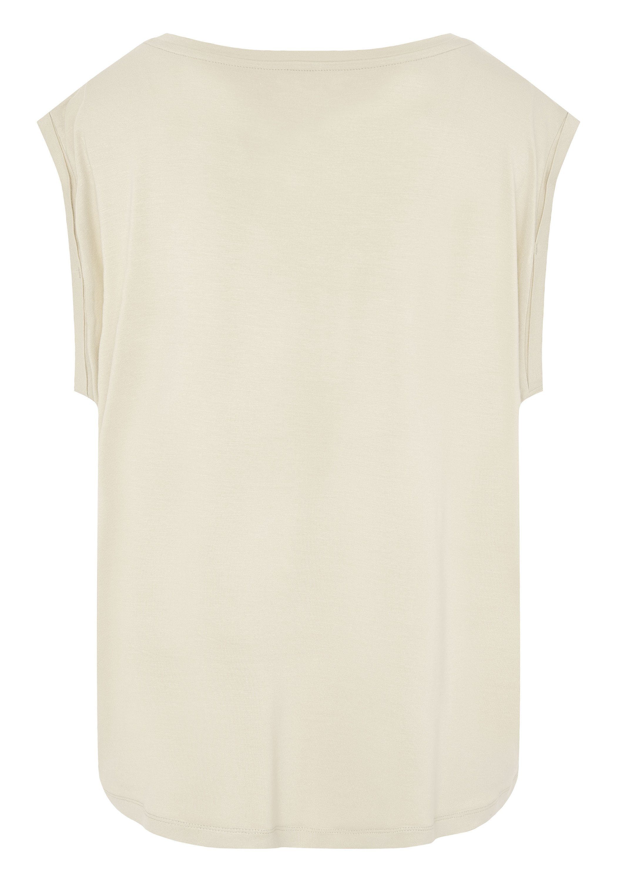 Detto Fatto Print-Shirt mit zartem Schriftzug günstig online kaufen