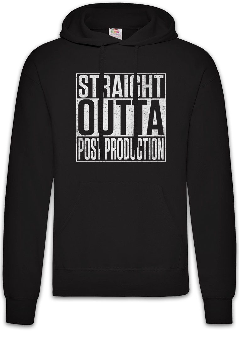 Hoodie Straight Outta Post Production Herren Hoodie Producer Produzent Music