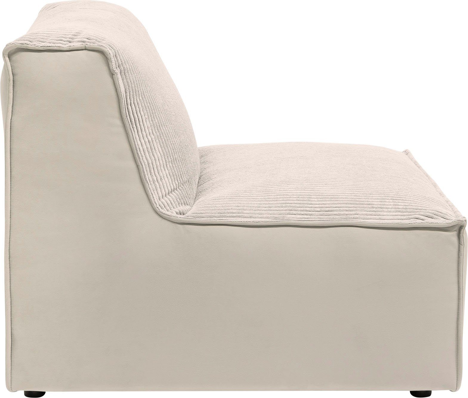 RAUM.ID Sofa-Mittelelement Cord Modul St), (1 in Modulid als verwendbar, beige oder separat