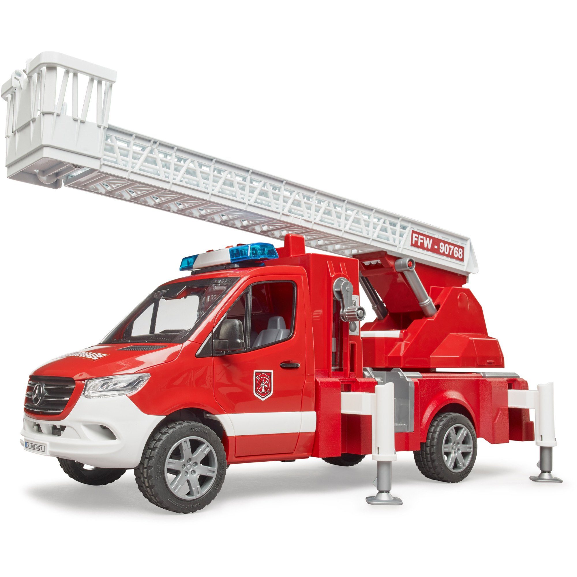 Bruder® Light Modellauto mit Feuerwehr MB bruder Sound Sprinter &