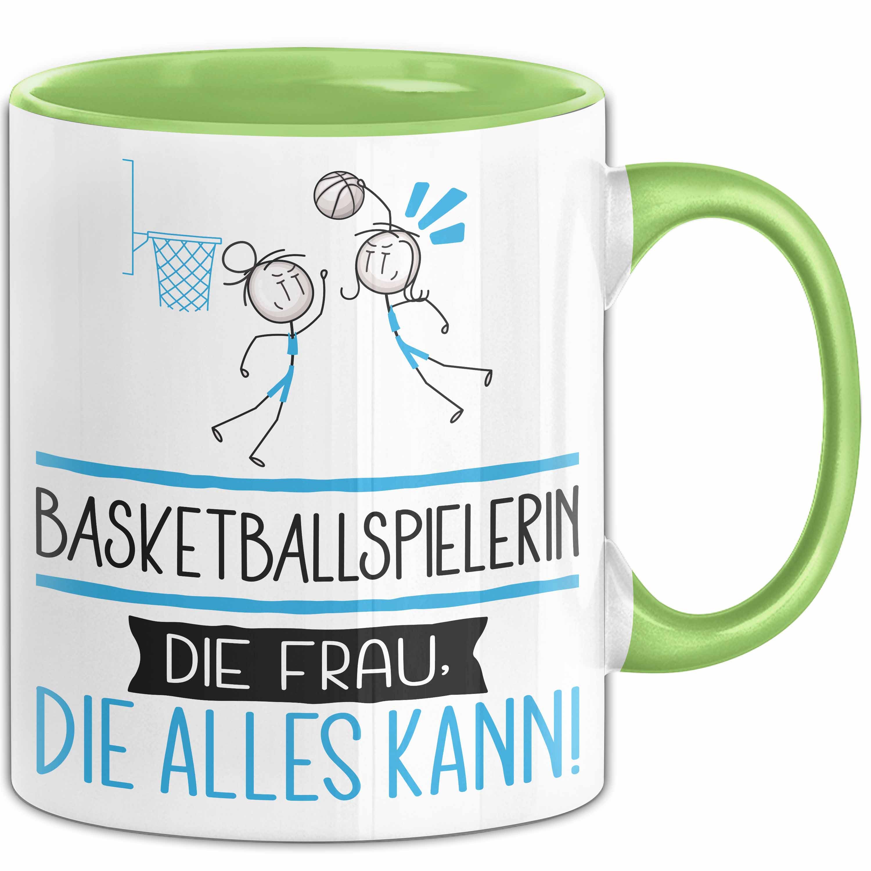 Trendation Tasse Basketballspielerin Geschenk Tasse Becher Die Frau Die Allen Kann Ge