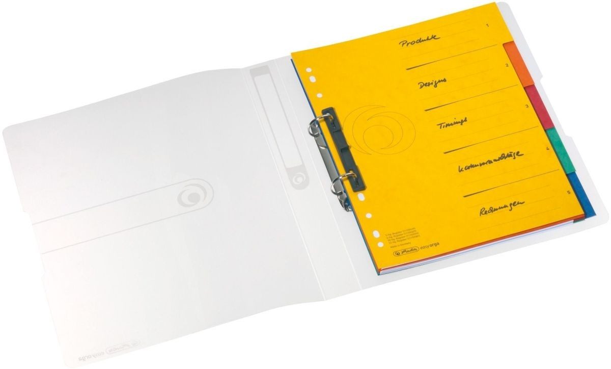 Präsentationsordner Ringbuch A4 2 Ringe PP 25mm transparent to go