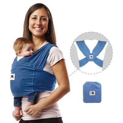 Baby K'tan Babytrage Baby K'tan Original jeansblau, - ergonomische Positionierung des Säuglings, - keine Schnallen, Ringe oder Verschlüsse, - einfaches Anziehen wie ein T-Shirt, - 5 Tragepositionen