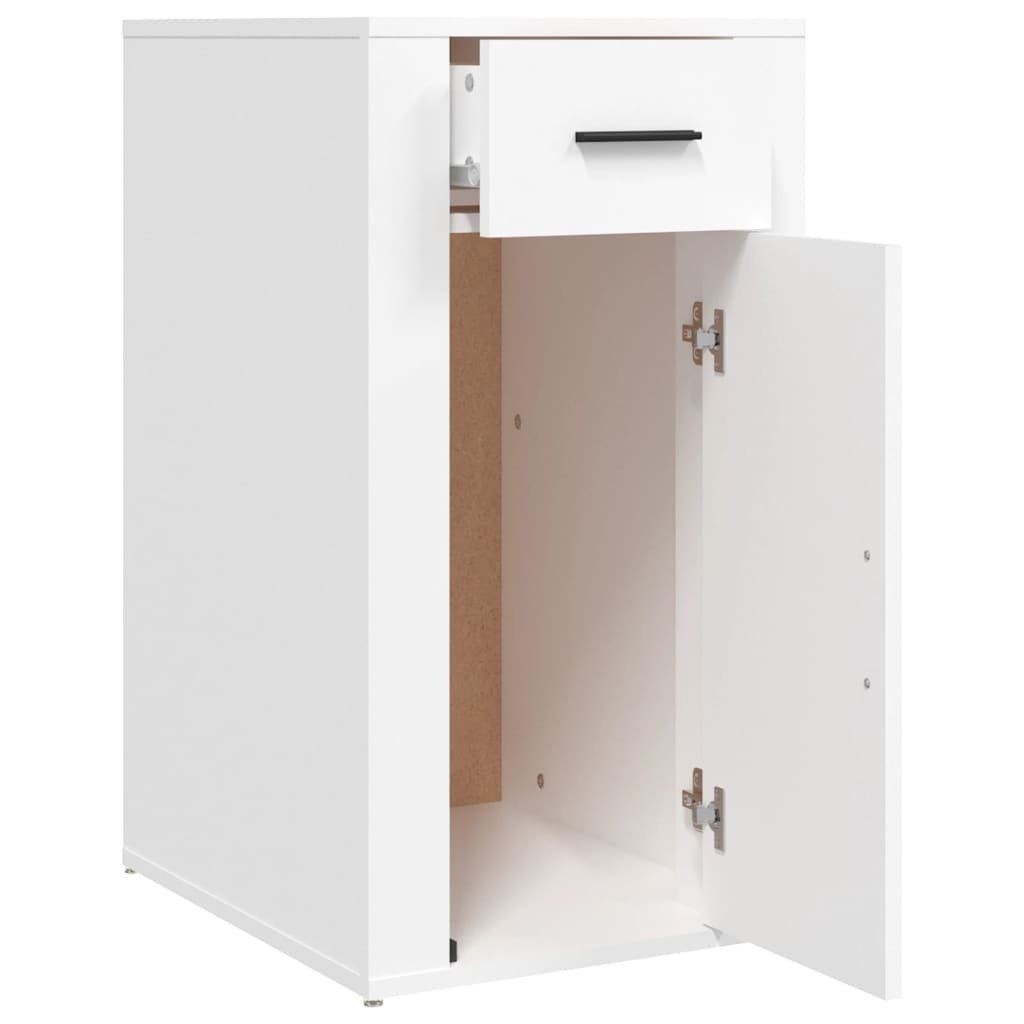 Holzwerkstoff cm vidaXL Büroschrank (1-St) Kleiderschrank Weiß 40x49x75