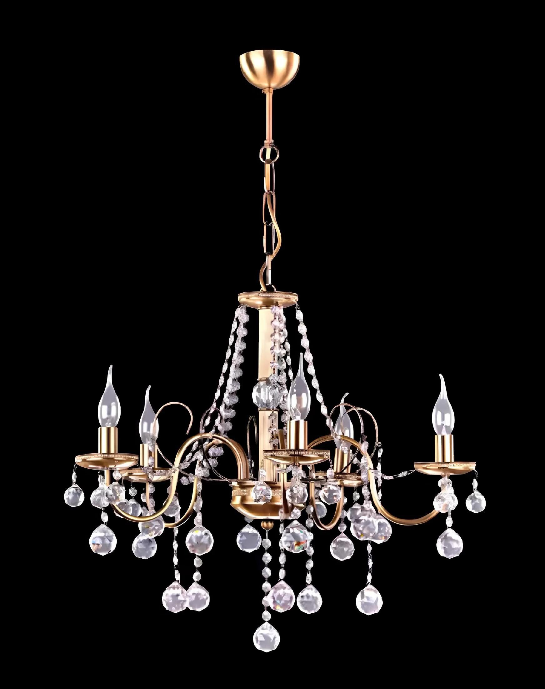 Xlmoebel Kronleuchter Zeitgenössischer Lüster Deckenleuchte Vintage Kristall Hängelicht, Hergestellt in Europa