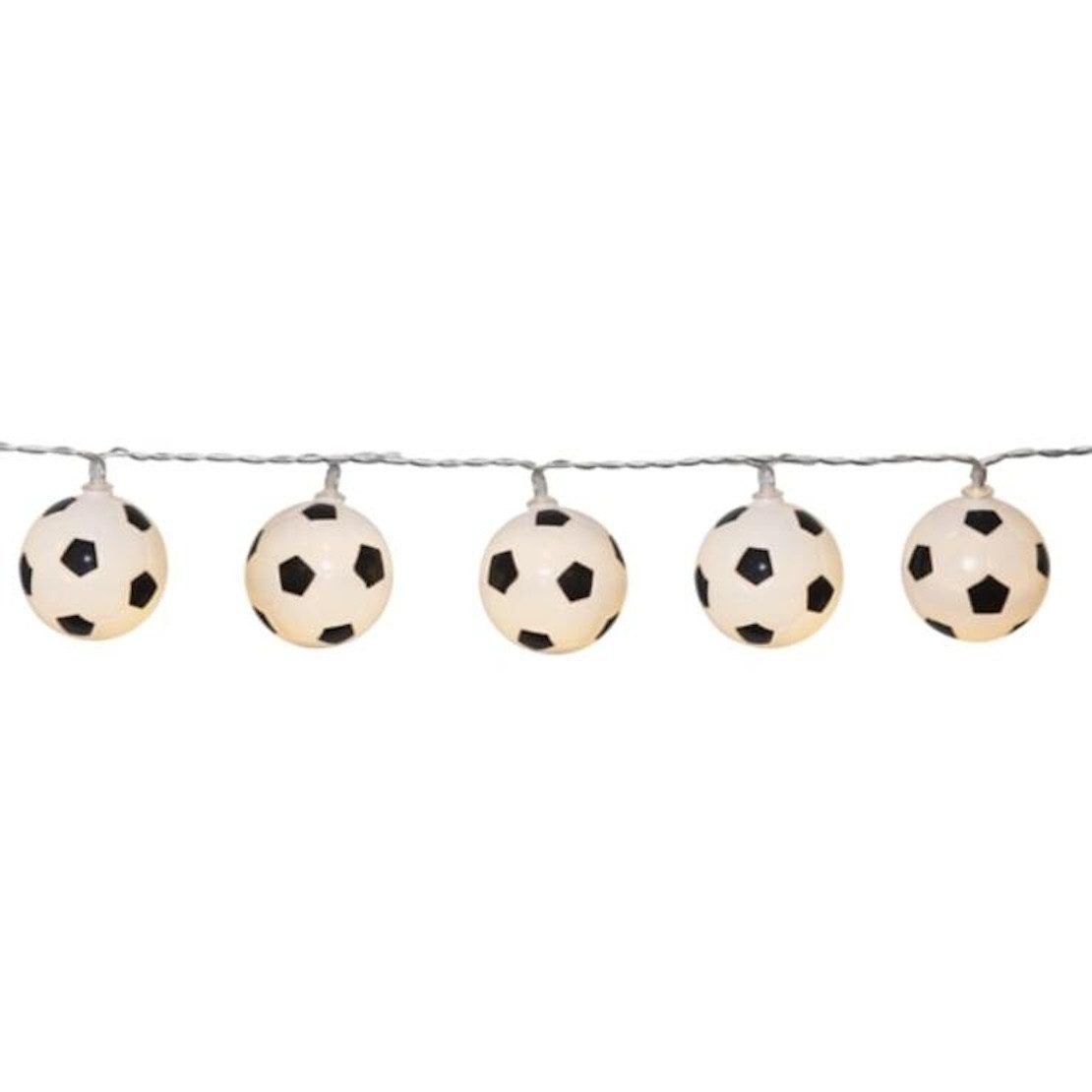 STAR TRADING LED-Lichterkette Funlight Fußball warmweiß, 15-flammig, Timer