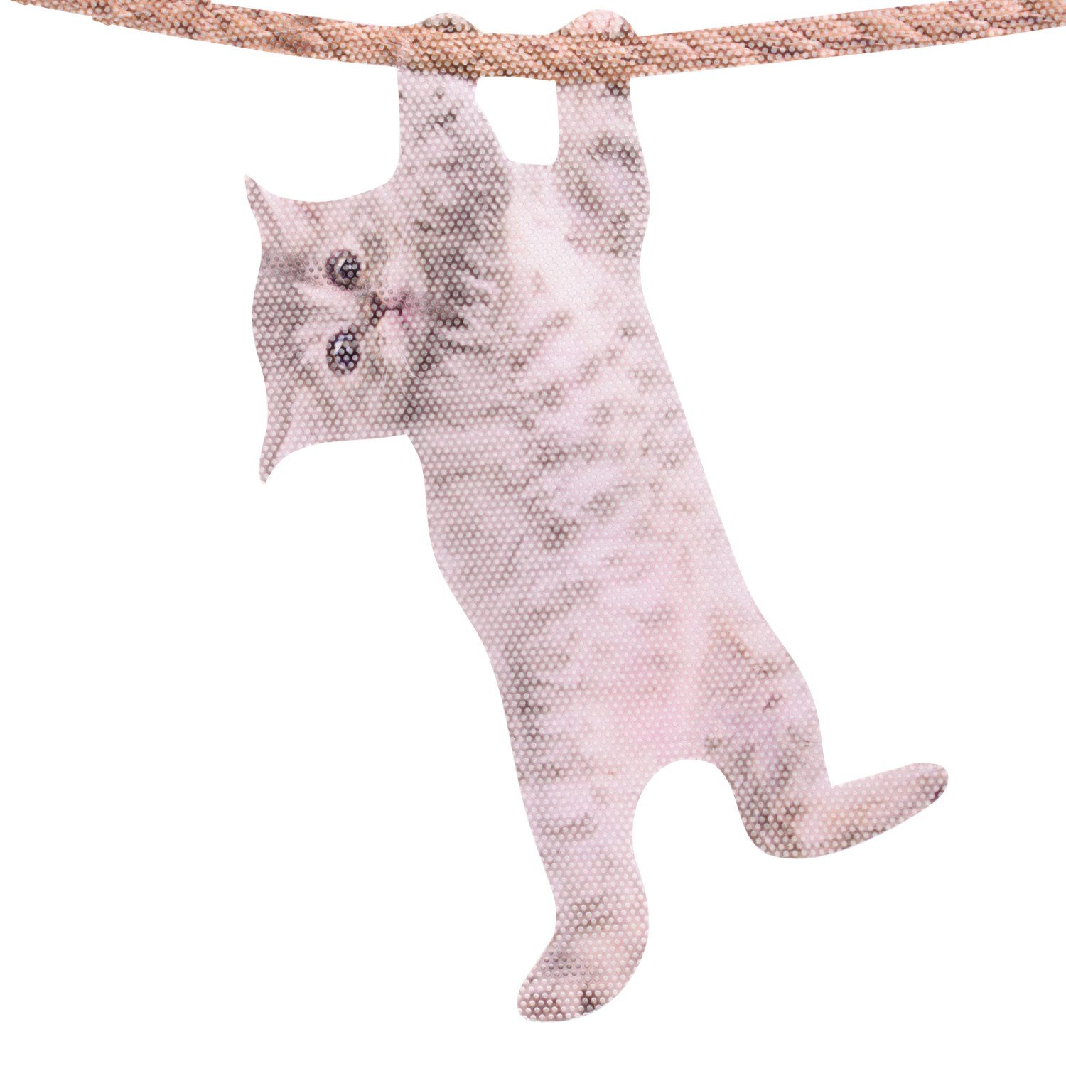 Fenstersticker Ride With Hanging Cat - Fenstersticker "Katze"