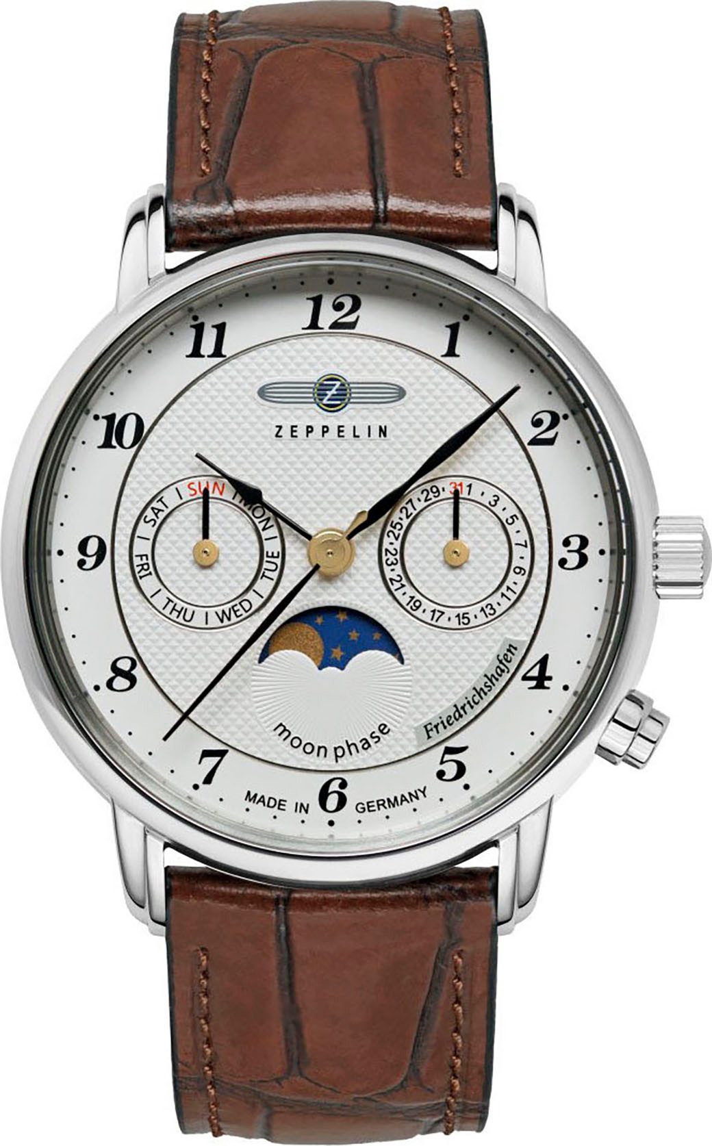 ZEPPELIN Quarzuhr Friedrichshafen Lady Moonphase 8537-1, Armbanduhr, Damenu günstig online kaufen