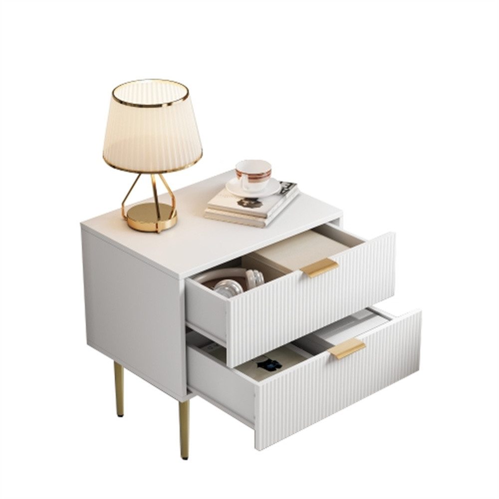 REDOM Nachttisch Kommode,Nightstand (Moderner Weißer Nachttisch günstig online kaufen