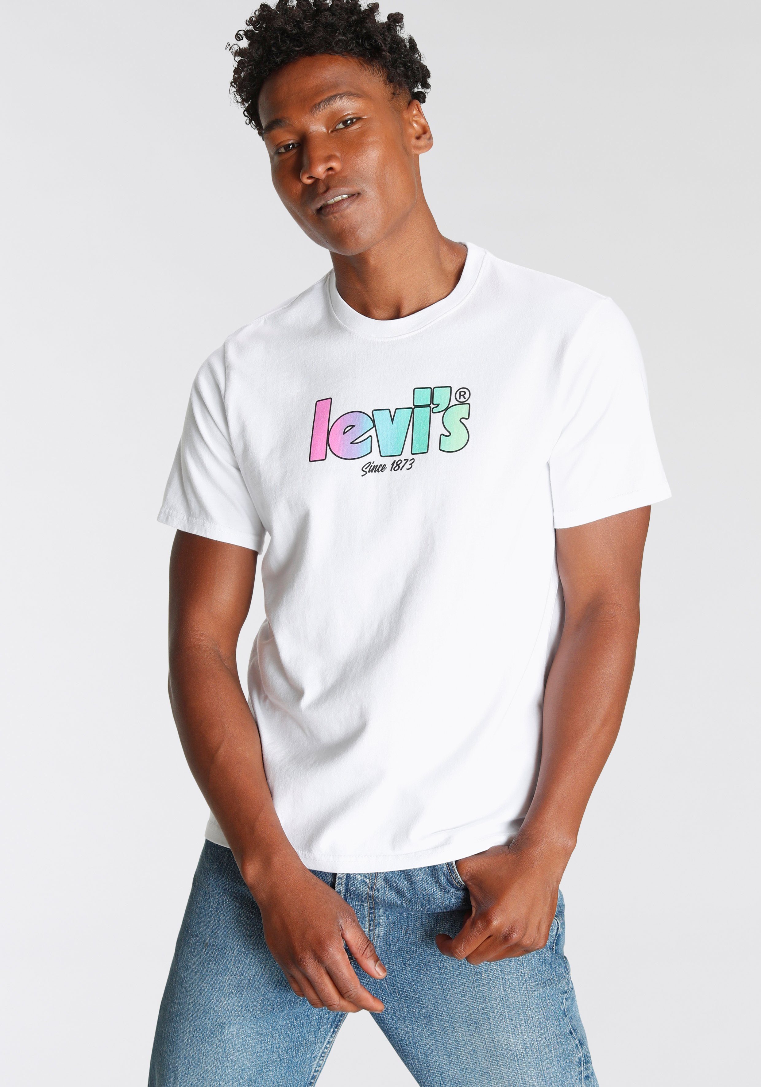 Levi's® T-Shirt LE SS RELAXED FIT TEE mit Logodruck GRADIENT VW W