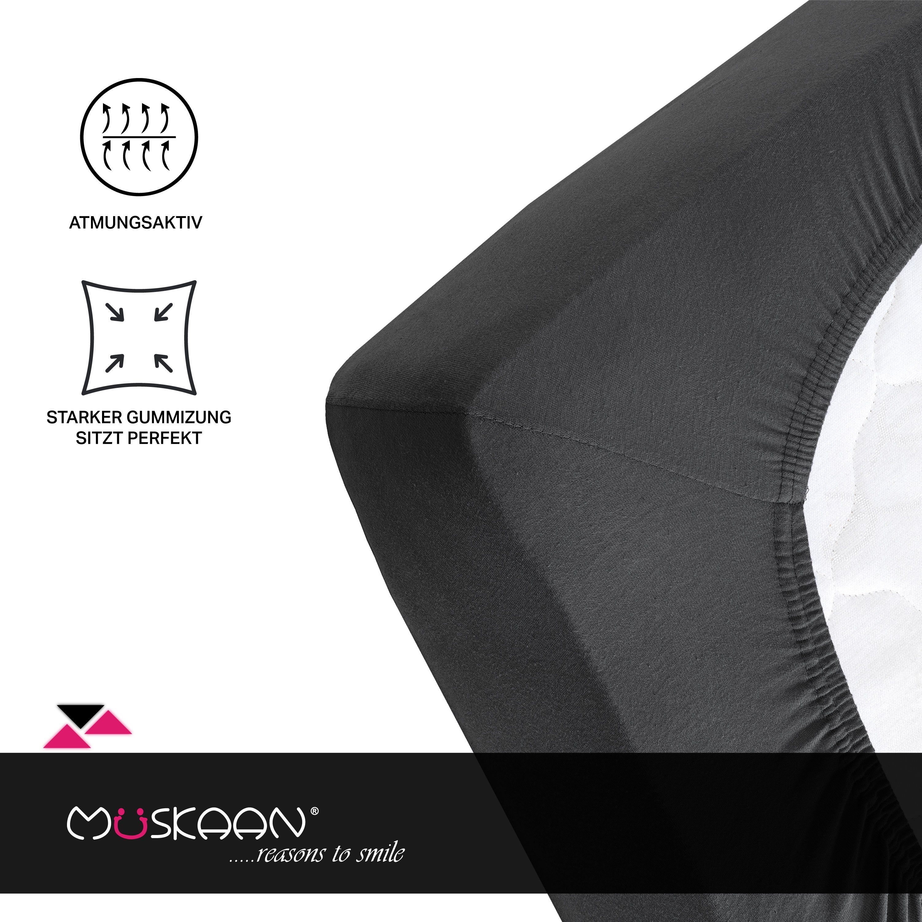 Müskaan Spannbettlaken 180x200 - 200x220 Boxspringbett günstig online kaufen