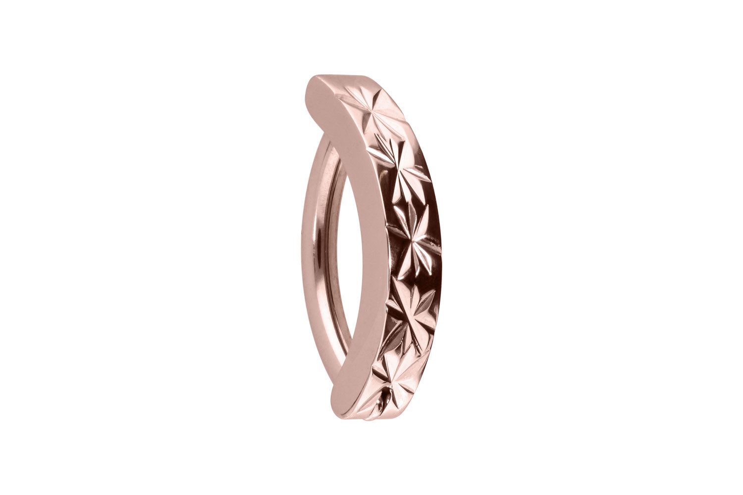 PIERCINGLINE Bauchnabelpiercing Titan Bauchnabelclicker BOGEN + DESIGN (Clicker, 1-tlg)