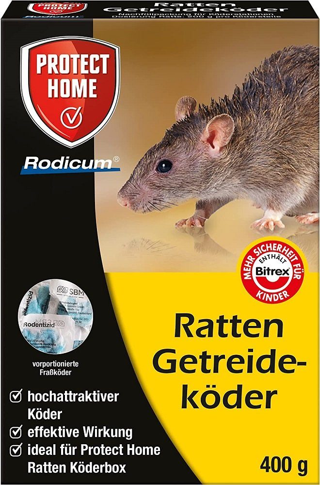 Protect Home Gift-Rattenköder Protect Home Rodicum Ratten Getreideköder -  400 g