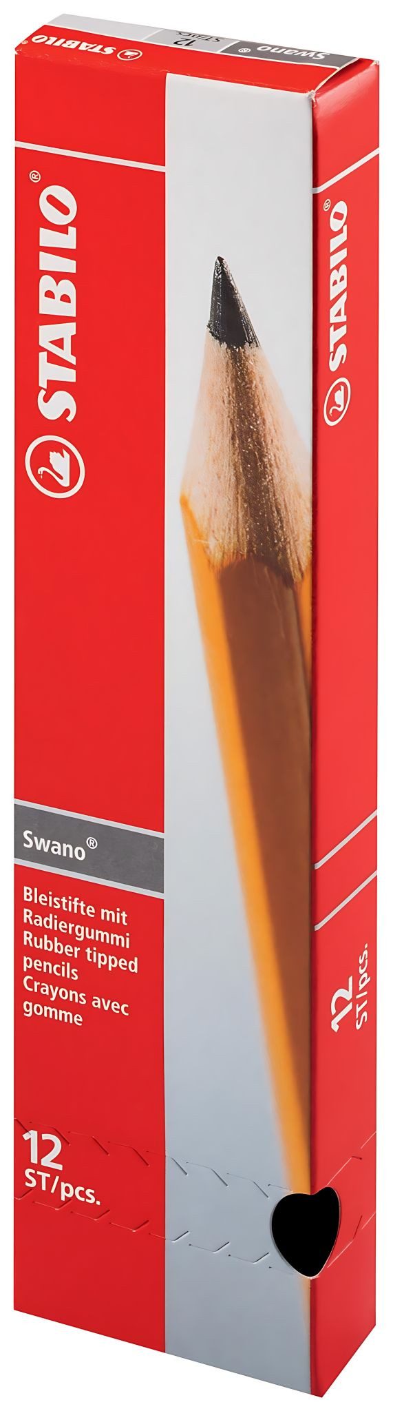 STABILO Radiergummi STABILO Swano gelb mit Radierer