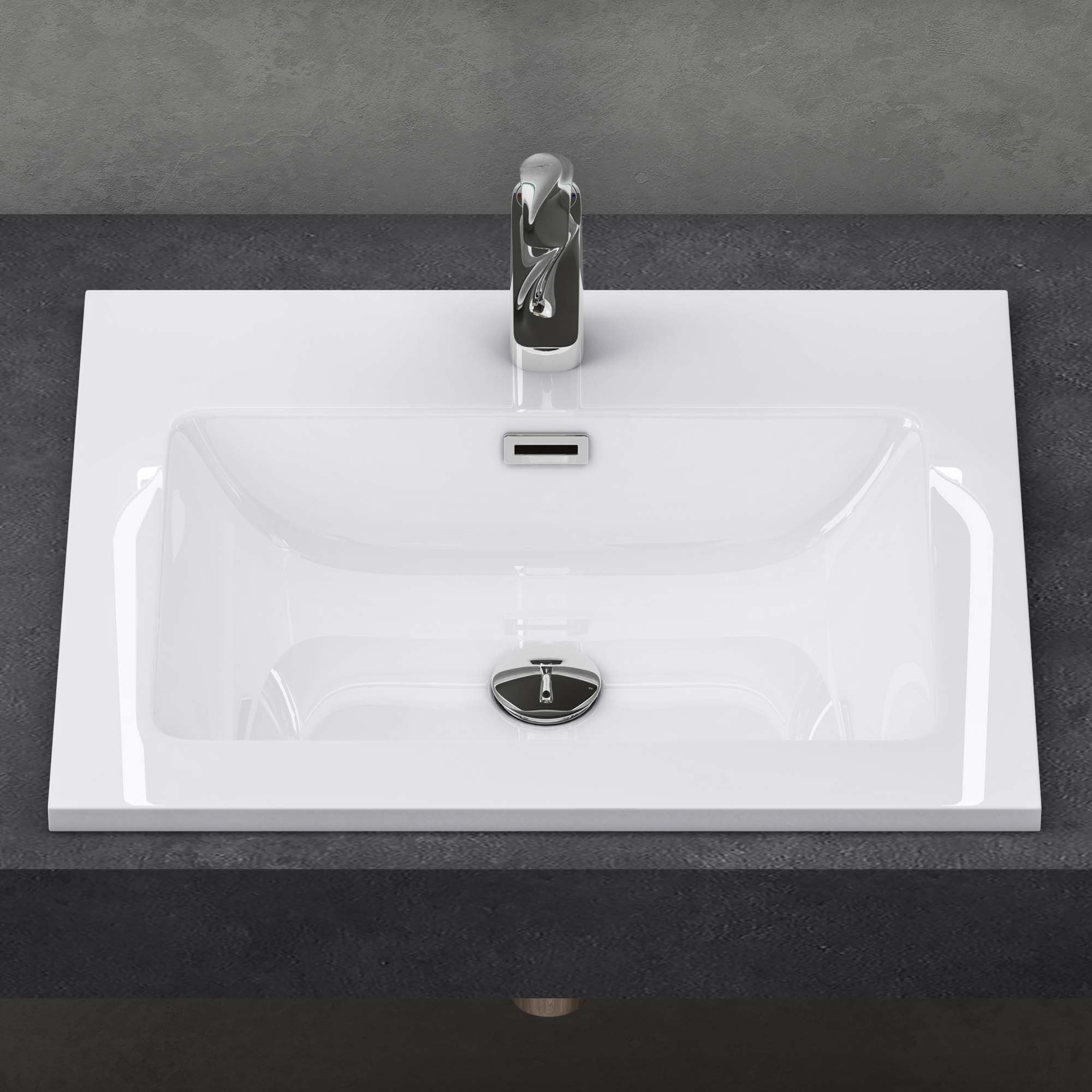 doporro Waschbecken Aufsatzwaschbecken Einbauwaschbecken aus Gussmarmor günstig online kaufen