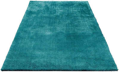Hochflor-Teppich Deman, Home affaire, rechteckig, Höhe: 25 mm, Uni-Farben, Mikrofaser Teppiche, flauschig, Wohnzimmer, Schlafzimmer