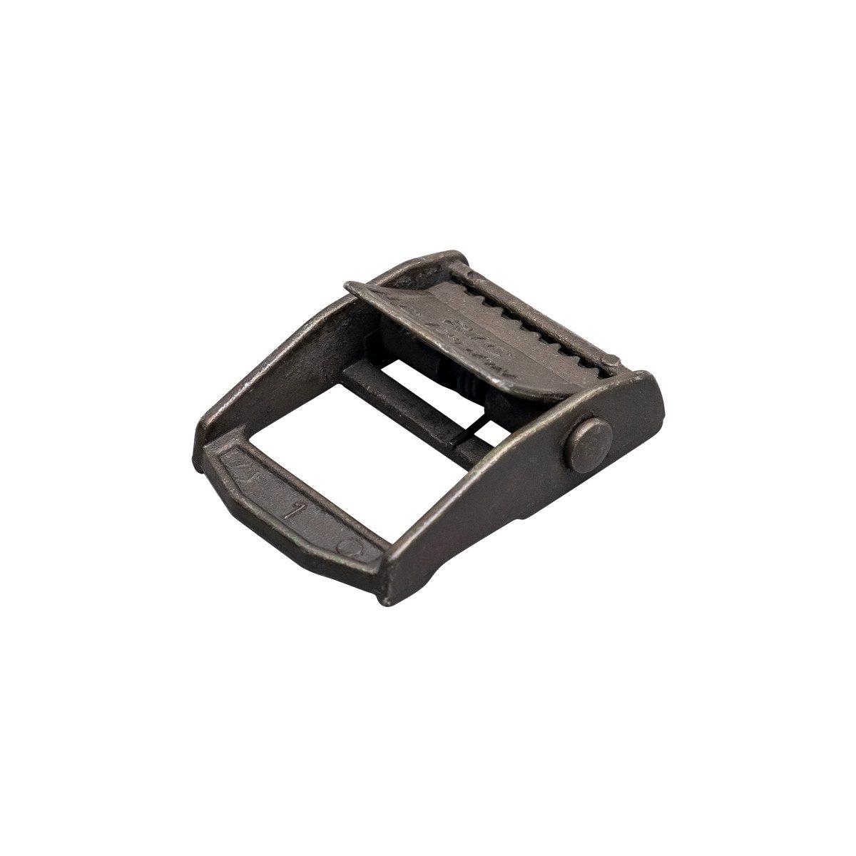 LYSEL® Verzinkte Klemmschnalle Gurtschnalle 25mm, 250kg schwarz Gurtstecker (1-tlg), 44 x 25 mm [L x B]