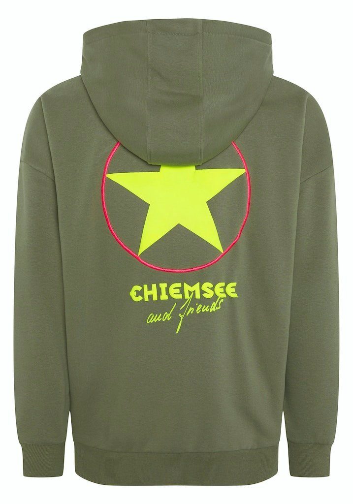 Chiemsee Hoodie Men Sweatshirt, Loose Olive 18-0515 Dusty Fit (1-tlg)